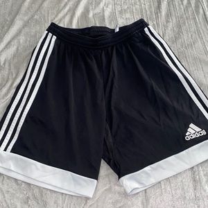 black adidas shorts